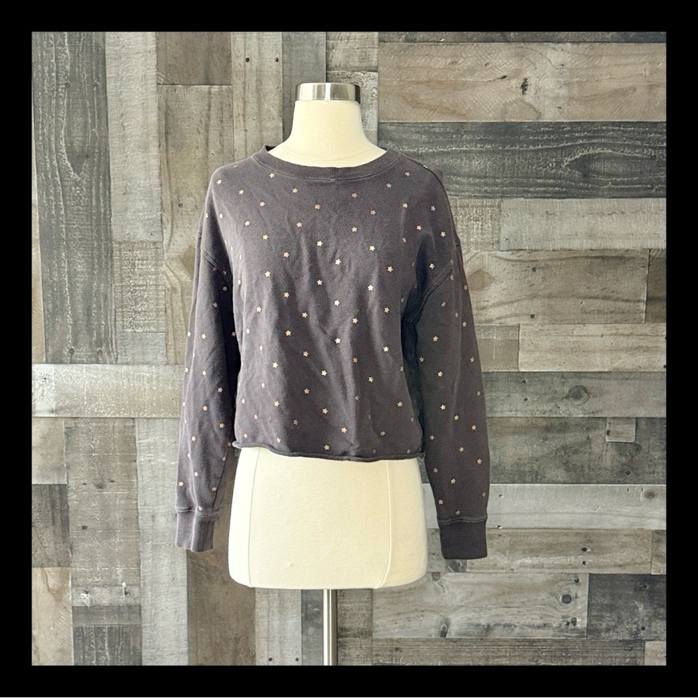 Spiritual Gangster rose gold star sweatshirt small sporty athleisure bohemian